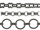 Gun Metal Finish Chains